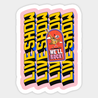 live show well rock Sticker